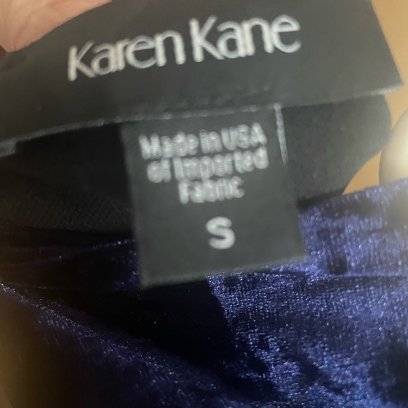 Karen Kane crushed velvet like new dress. Size sm - Picture 4 of 5